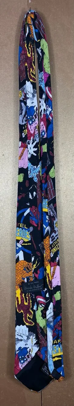 Nicole Miller Marvel superhero multi character tie